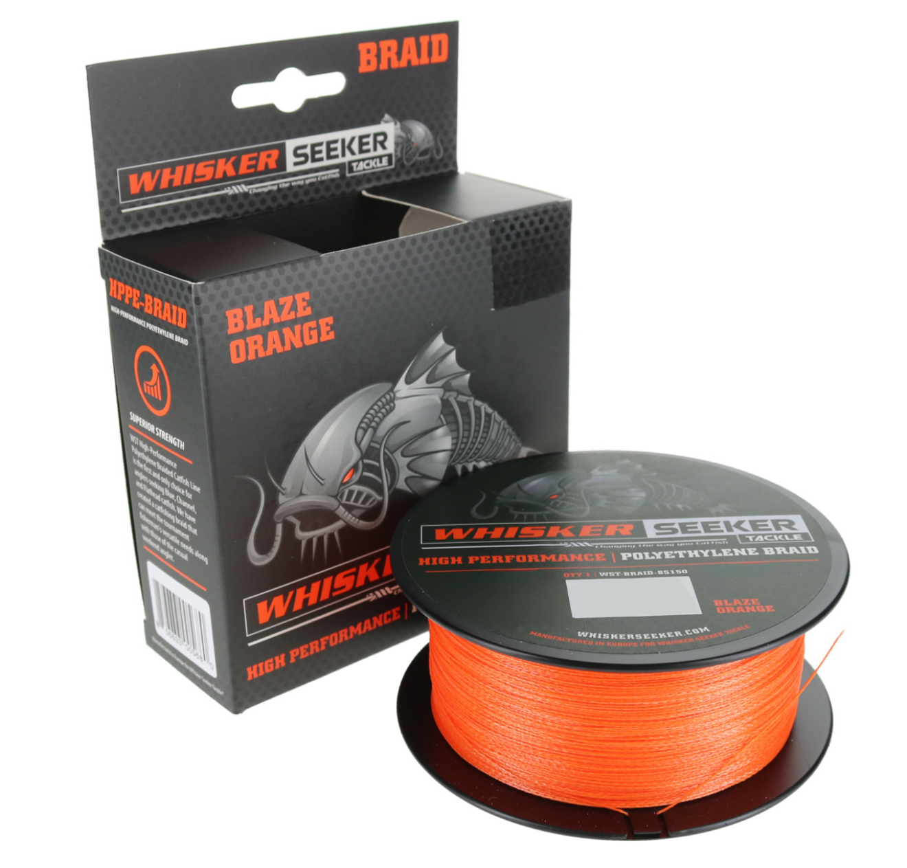 Whisker Seeker BRAIDED Blaze Orange